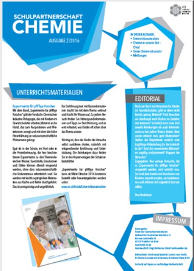 Informationsbrief Schulpartnerschaft Chemie 2/2016