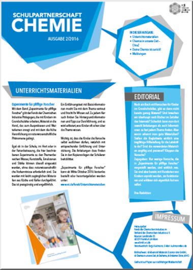 Fonds-Infobrief: Schulpartnerschaft-Chemie 01/2017