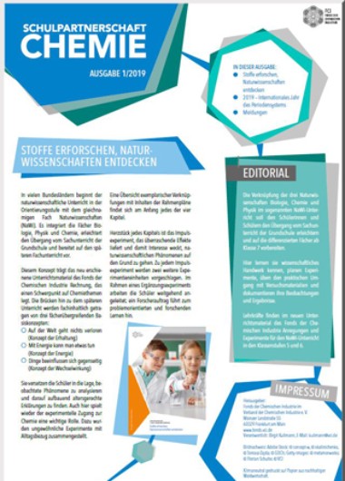 Schulpartnerschaft Chemie - Infobrief für Schulen