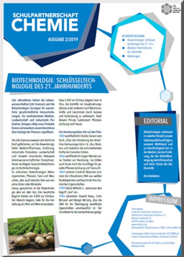 Fonds-Infobrief: Schulpartnerschaft-Chemie 2/2019