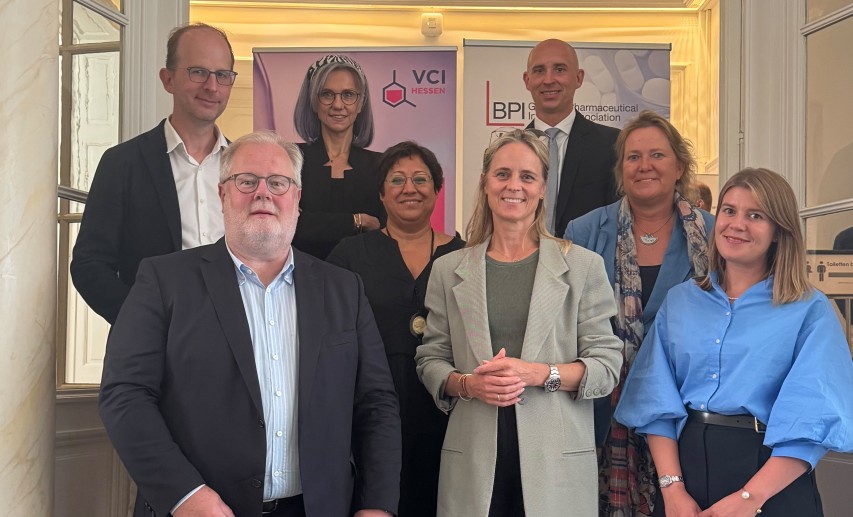 Teilnehmende des 19. EU-Health Lunches am 2. September 2025, ausgerichtet vom BPI gemeinsam mit dem VCI Hessen. © BPI / VCI Hessen