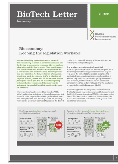 Bioeconomy: Keeping the legislation workable