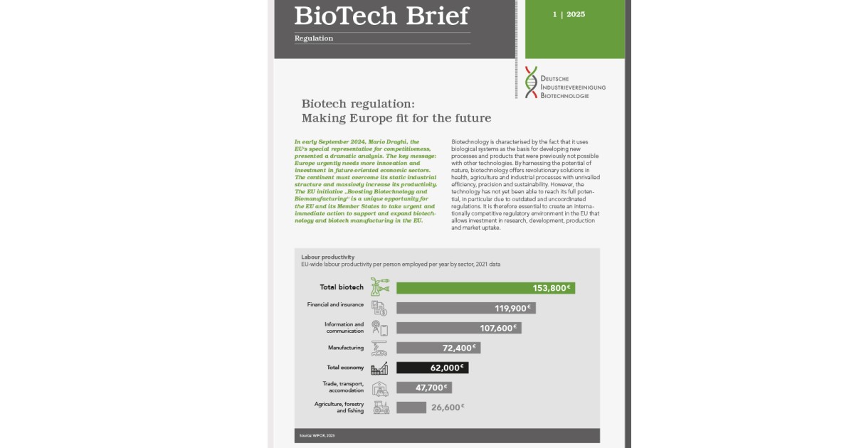 BioTech Letter 1 | 2025: Biotech regulation | VCI