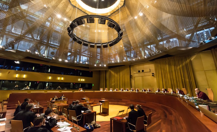 Blick in die große Kammer des Europäischen Gerichtshofs (EuGH) - Foto: © Gerichtshof der Europäischen Union Blick in die große Kammer des Europäischen Gerichtshofs (EuGH) - Foto: © Gerichtshof der Europäischen Union