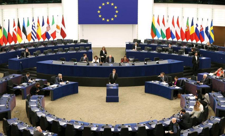 Die Europäische Kommission hat am 18.10.2022 im Rahmen der Plenartagung des Europäischen Parlaments in Straßburg ihr ambitioniertes Arbeitsprogramm für 2023 vorgestellt. © picture alliance / AA