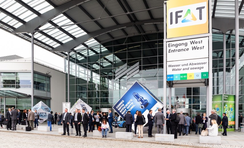 Bei der IFAT handelt es sich um die Weltleitmesse für Wasser-, Abwasser-, Abfall- und Rohstoffwirtschaft. © Messe München GmbH