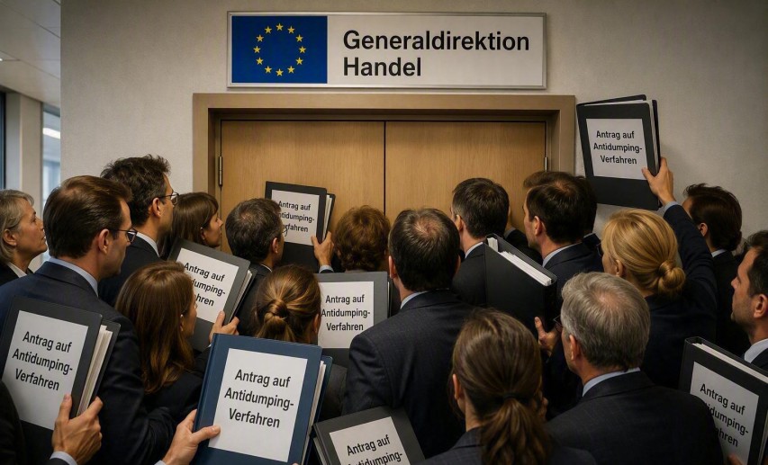 Es braucht nicht zwingend neue Handelsschutzinstrumente. Stattdessen sollten ausreichende Ressourcen zur Anwendung der bestehenden, wie zum Beispiel Anti-Dumping-Anträge, zur Verfügung gestellt werden. &copy; VCI – generiert mit KI